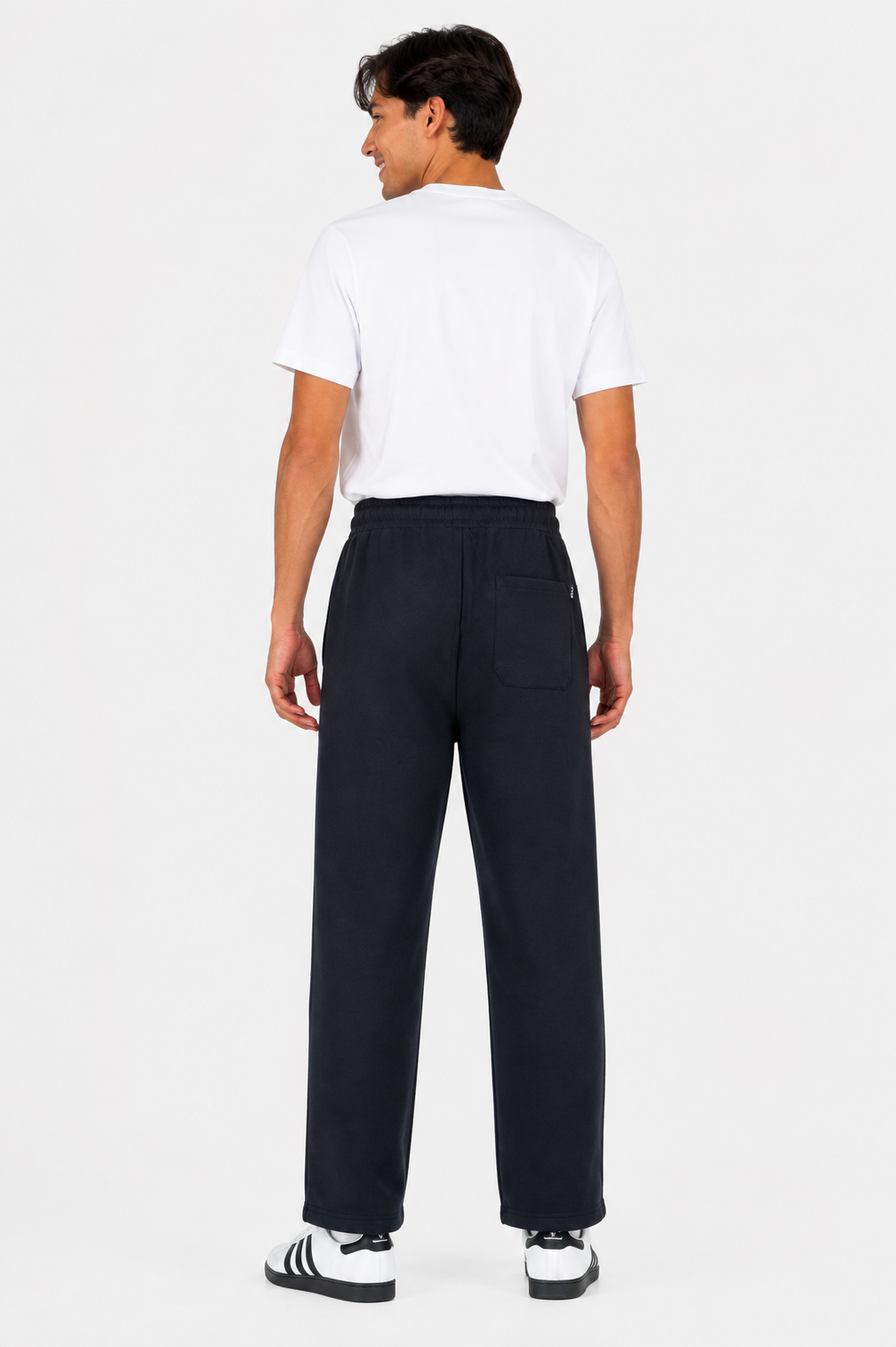 Men's Premium Relaxed-Fit Track Pants- Black