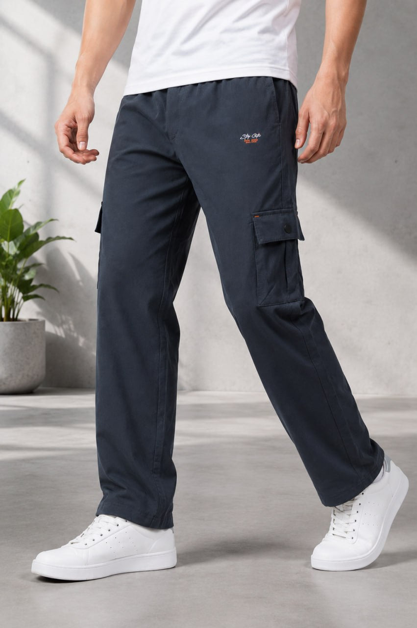Mens Lightweight Cargo Track Pants