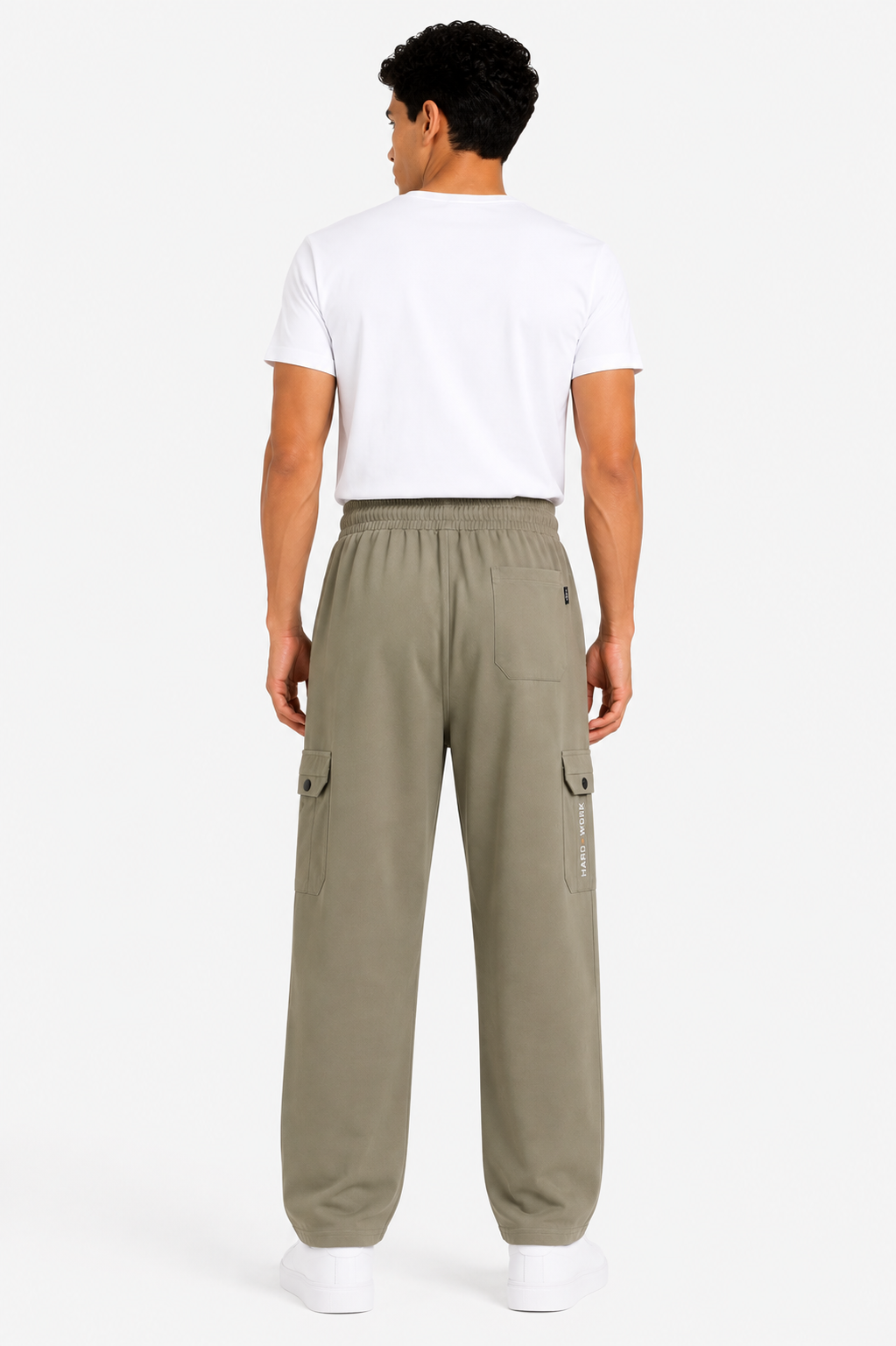 Men's Premium Utility Cargo Pants – Beige| Relaxed Fit Multi-Pocket Casual Trousers