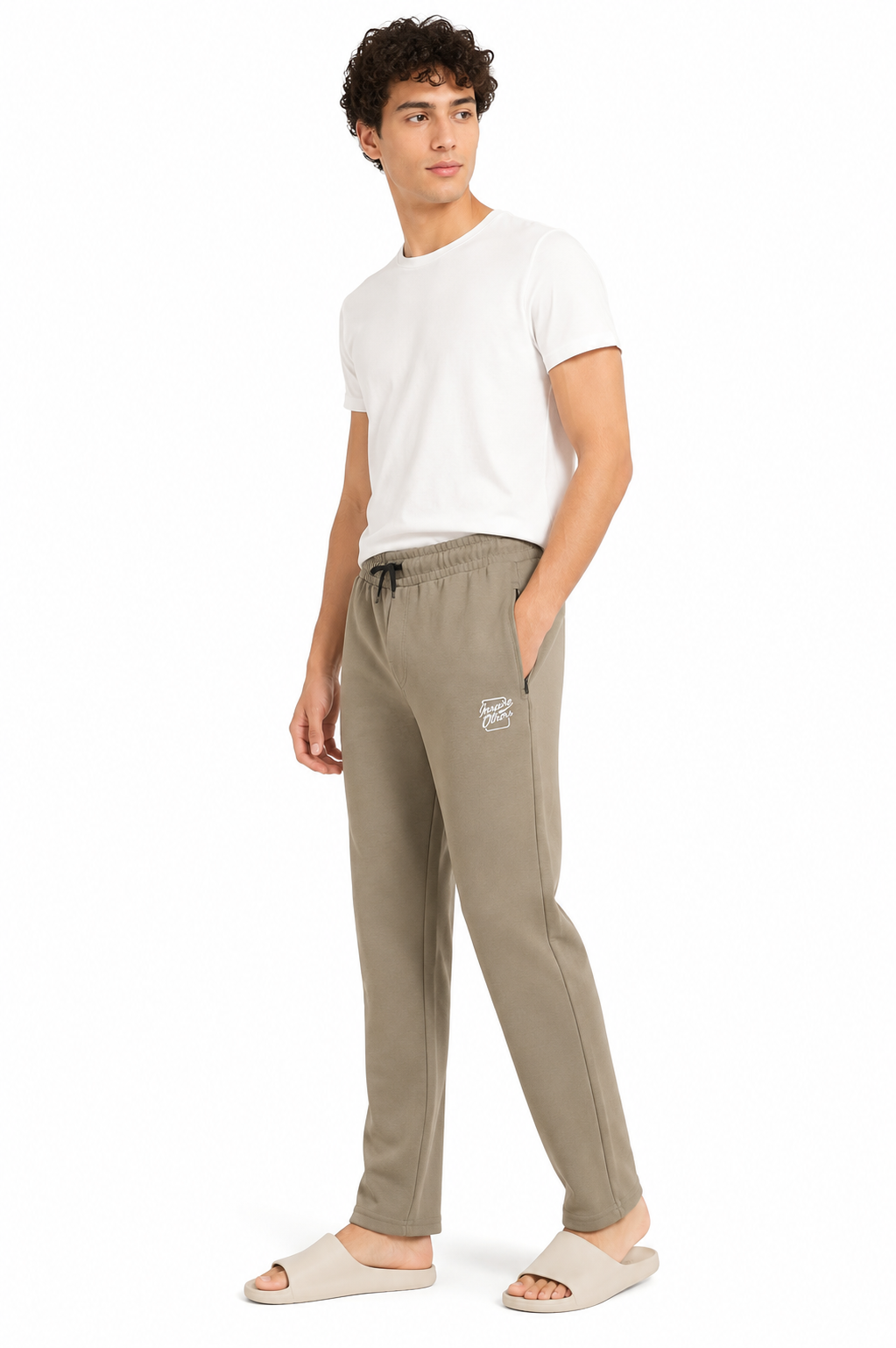 CloudEase Premium Lounge Trackpants– Stone Grey