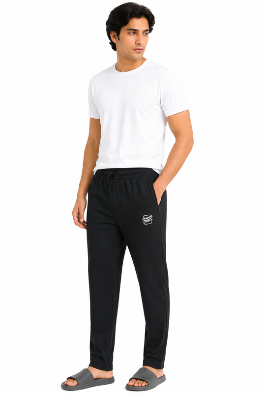CloudEase Premium Lounge Trackpants– Black