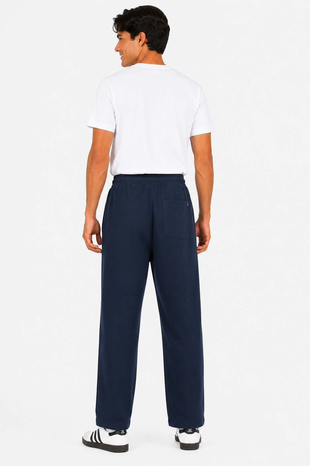 Men's Premium Relaxed-Fit Track Pants- Navy Blue